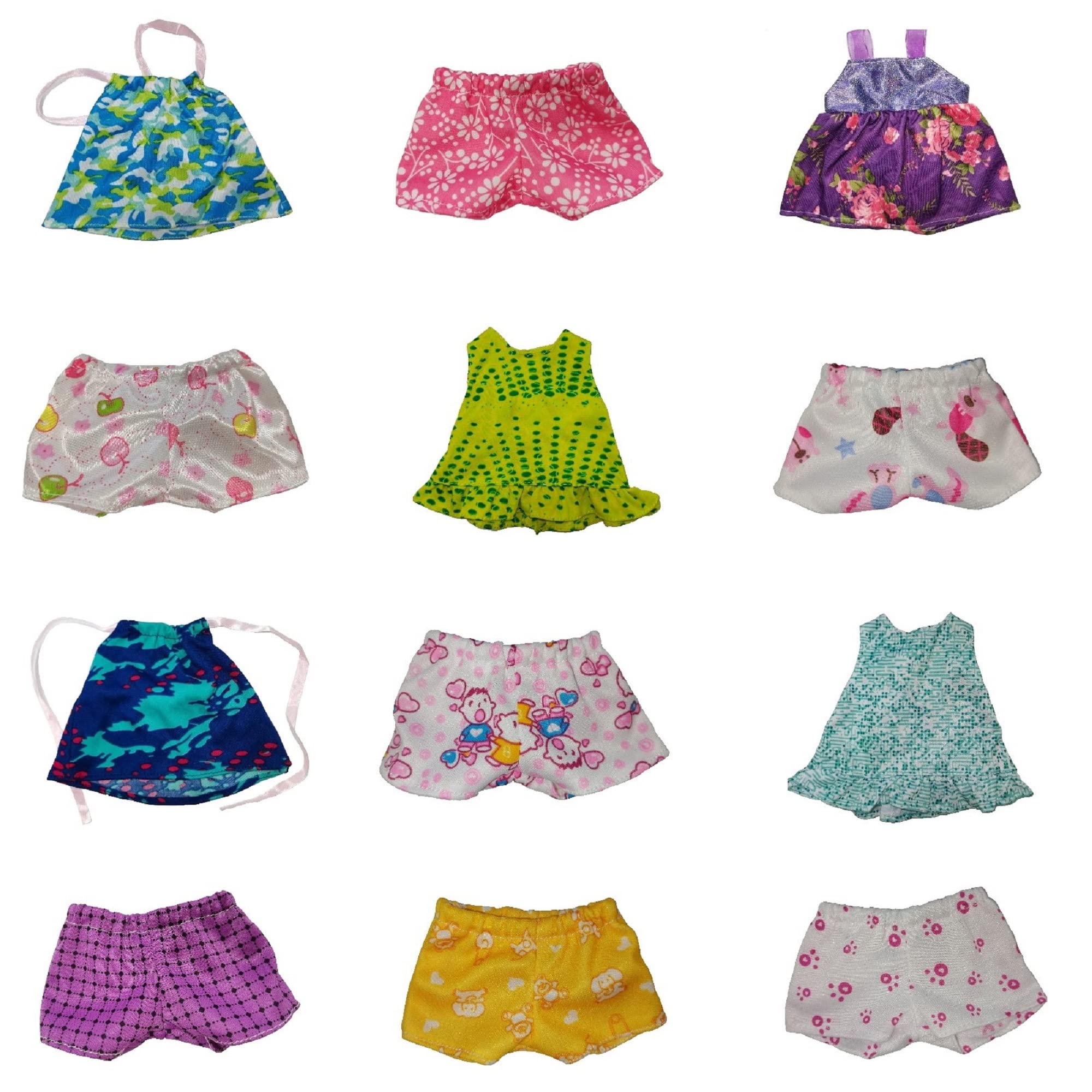 10-12 Inch Baby Doll Clothes Outfit Set for Girls - Cute Doll Dresses & Accessories for 10 Inch Alive Baby Dolls - Perfect for Role Play, Dress Up & Pretend Play