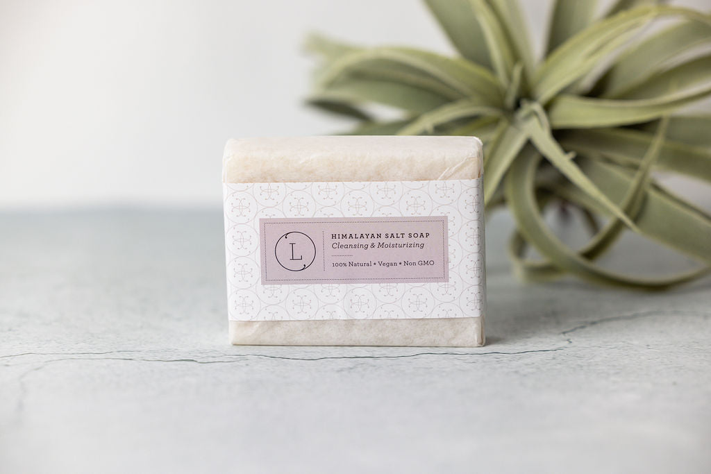2 Pack Himalayan Salt Soap Bar - 100% Natural Unscented Vegan Handmade Soap for Exfoliating & Moisturizing - Perfect for Dry Skin, Spa Days & Eco-Friendly Bathroom Essentials