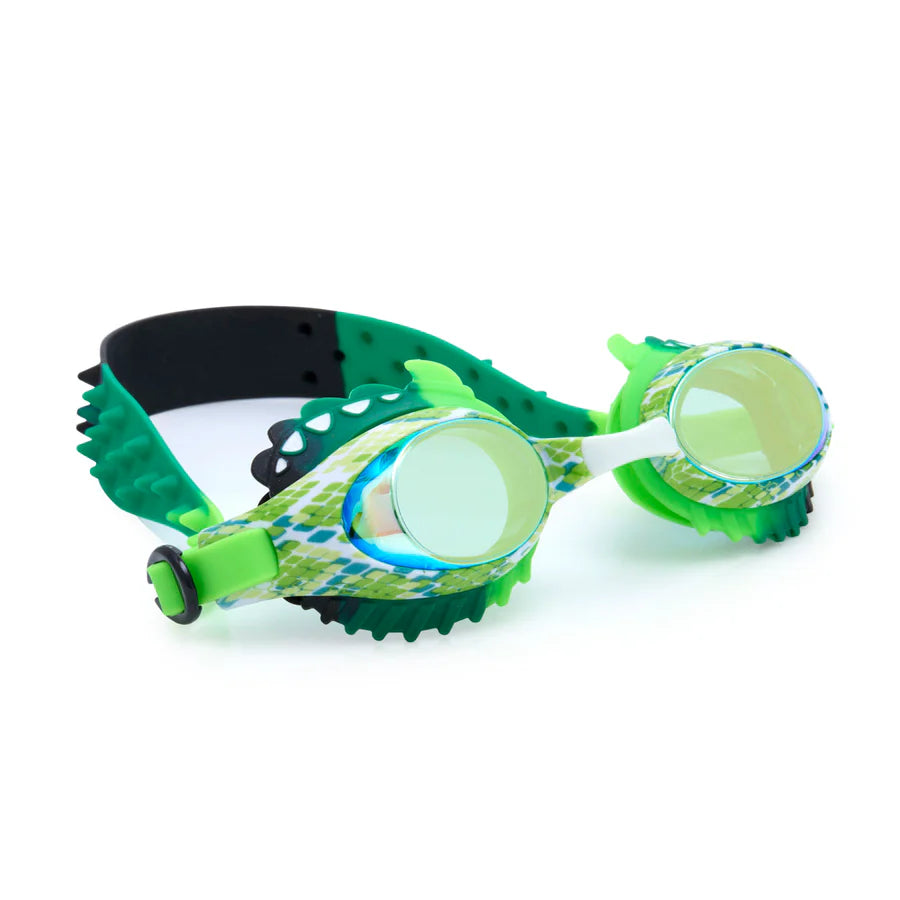 Bling2o Kids Swim Goggles - Anti-Fog UV Protection Swimming Goggles for Boys & Girls | Serpent Sea Snake Green Design | Perfect for Pool, Beach & Swimming Lessons