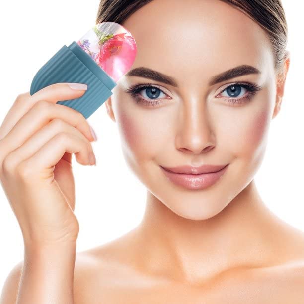 BESTOTTAM Ice Roller for Face & Eye - Upgraded Cooling Facial Massager for Puffiness, Dark Circles & Skin Tightening | Skincare Tool with Silicone Ice Mold | Perfect for Morning Routine, Post-Workout Recovery & Spa Treatments