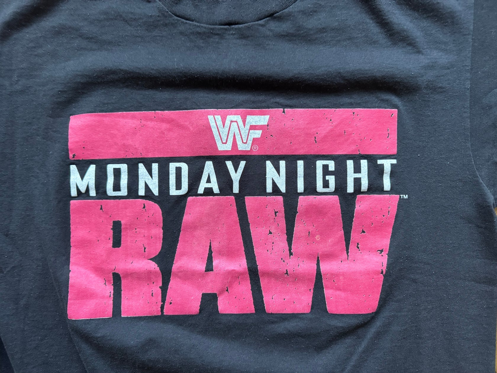 Vintage 1993 WWF Monday Night Raw Logo T-Shirt - Retro Wrestling Fan Tee for Men & Women - Perfect for WWE Events & 90s Nostalgia