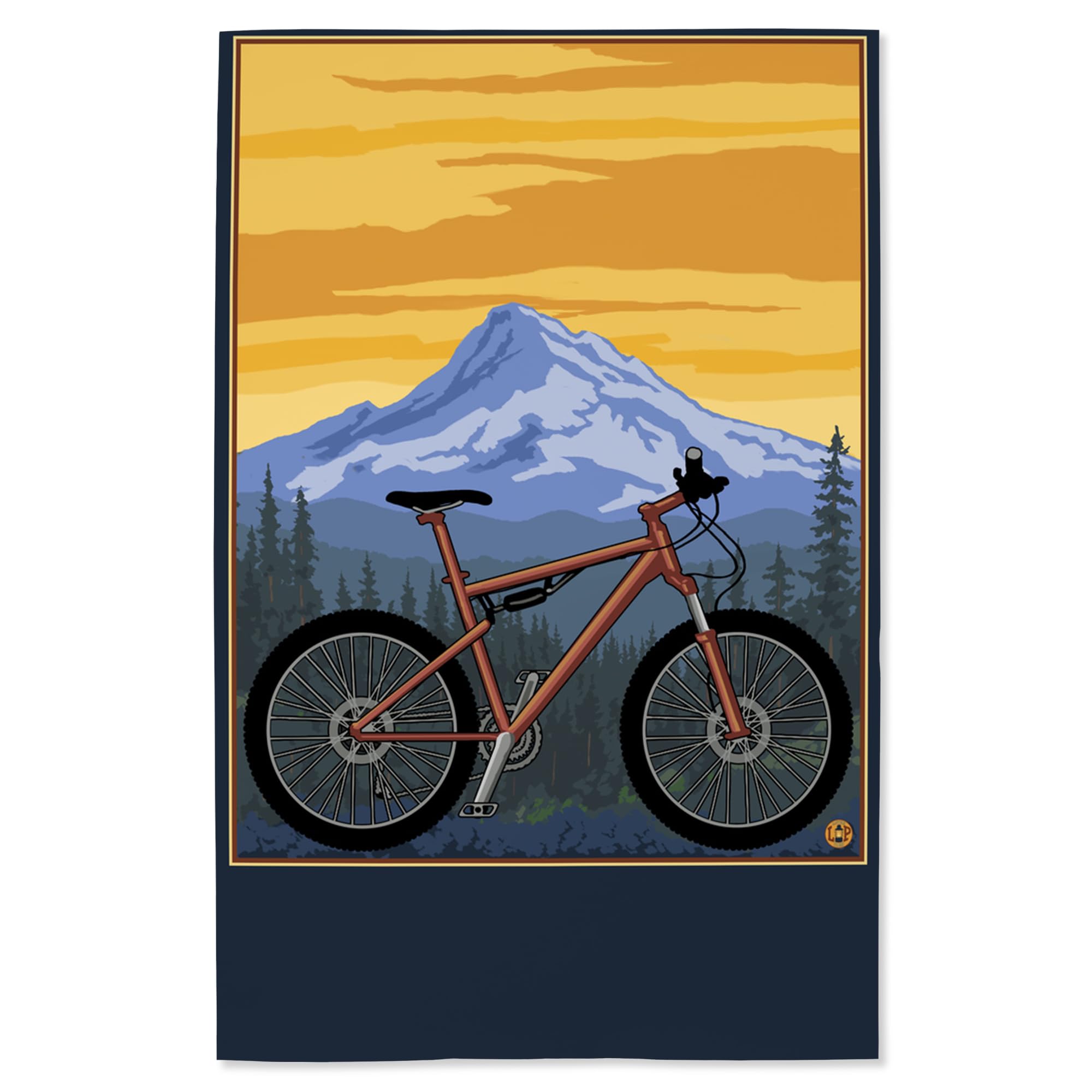 Lantern Press 16x24 Inch Giclee Print - Mountain Bike Adventure Wall Art - Perfect for Home Decor, Office & Cycling Enthusiast Gifts