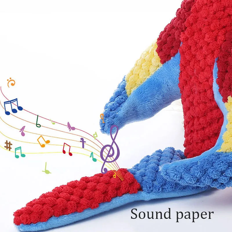 Interactive Talking Parrot Toy with Realistic Sounds - Fun & Engaging Pet Bird Toy for Playtime & Training - Perfect for Cockatiels, Parakeets & Conures