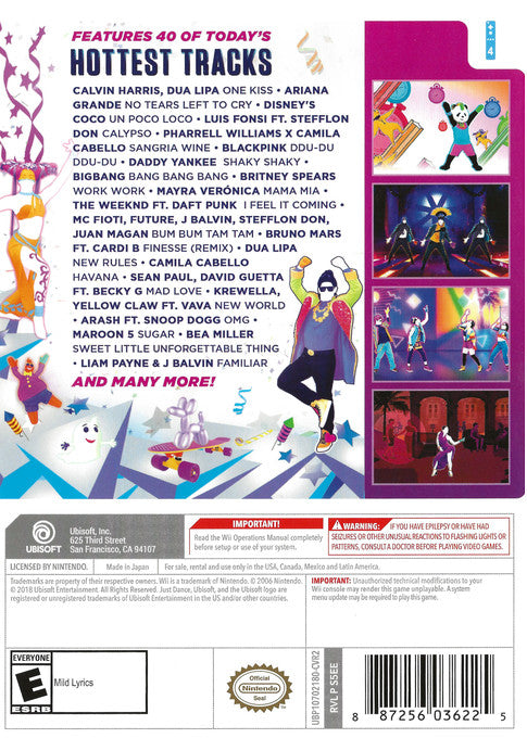 Used Just Dance 2019 for Wii - Fun Dance Video Game for Family & Parties | Great for Fitness, Entertainment & Multiplayer Gaming