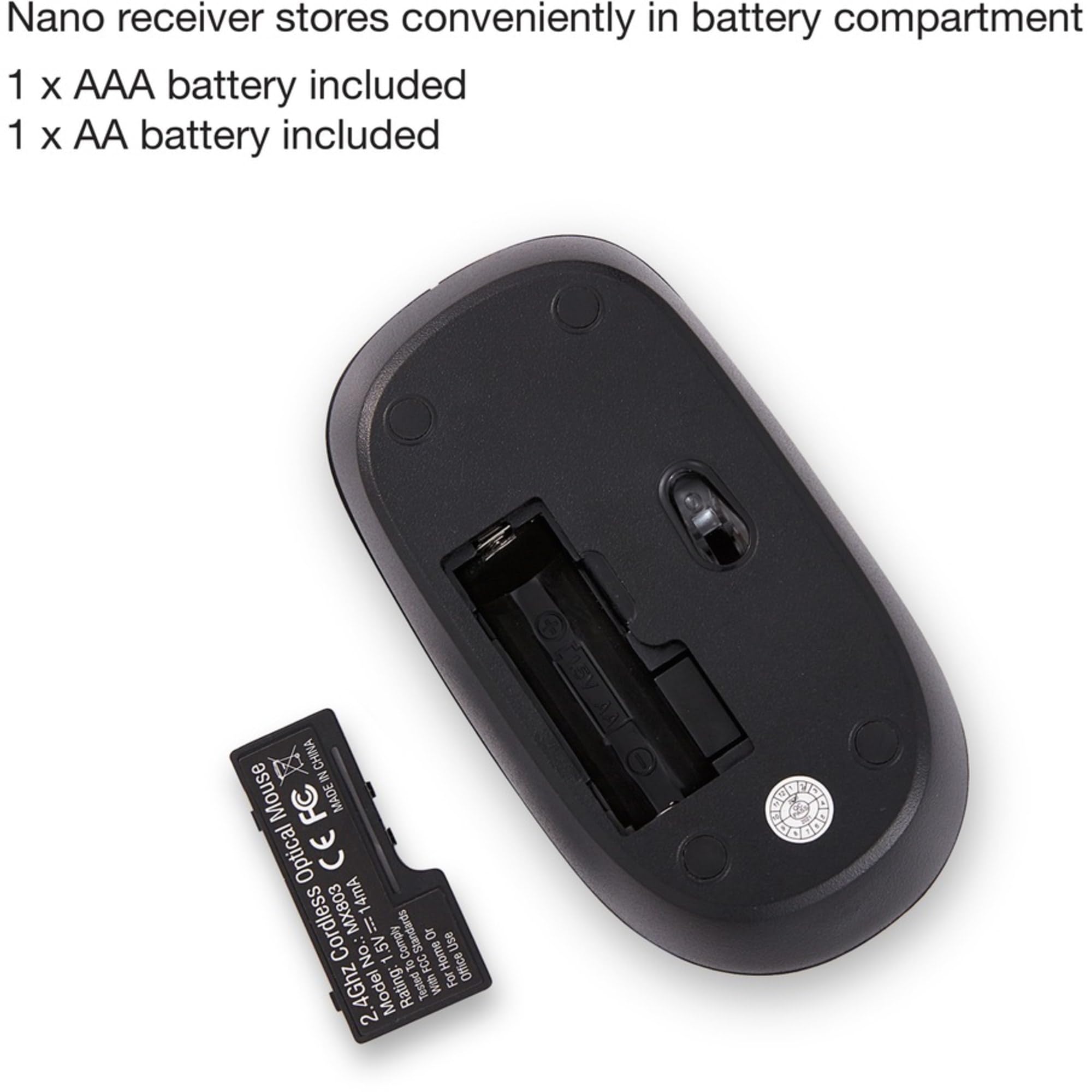 Verbatim Wireless Keyboard and Mouse Combo - 2.4GHz USB Receiver, Ergonomic Design for Comfort Typing - Perfect for Home Office, Gaming & PC Workstations