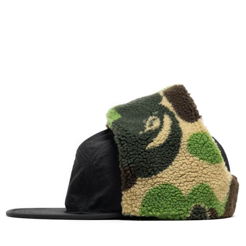 BAPE ABC Camo Puffy Flight Jacket - Black | Men's Streetwear Fashion for Urban Outfits & Winter Style