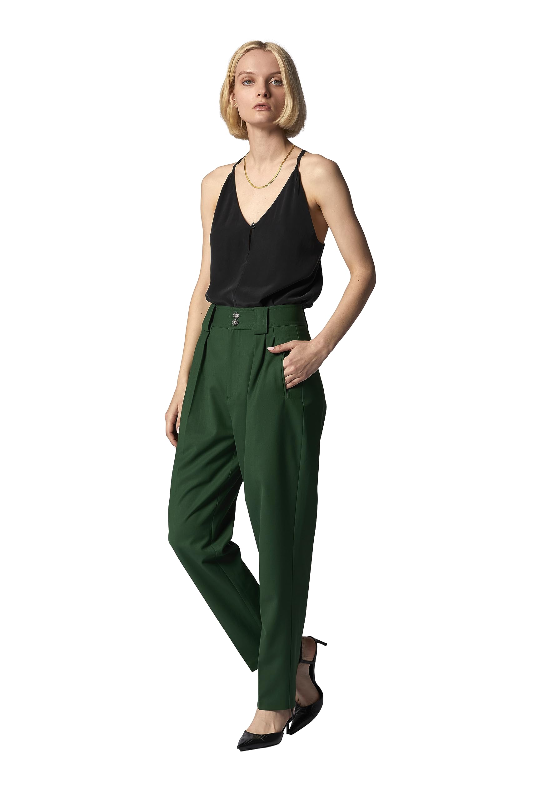 Women's Lincoln Pant in Eden - Comfortable & Stylish Work Pants for Office & Business Casual Wear | Professional Women's Trousers for Everyday Work & Formal Occasions