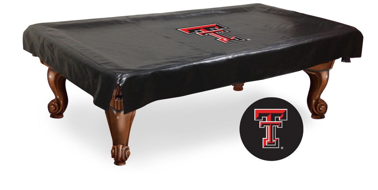 Texas Tech Red Raiders NCAA Pool Table Cover - Waterproof & Durable for Game Room, Man Cave, or Sports Bar Decor