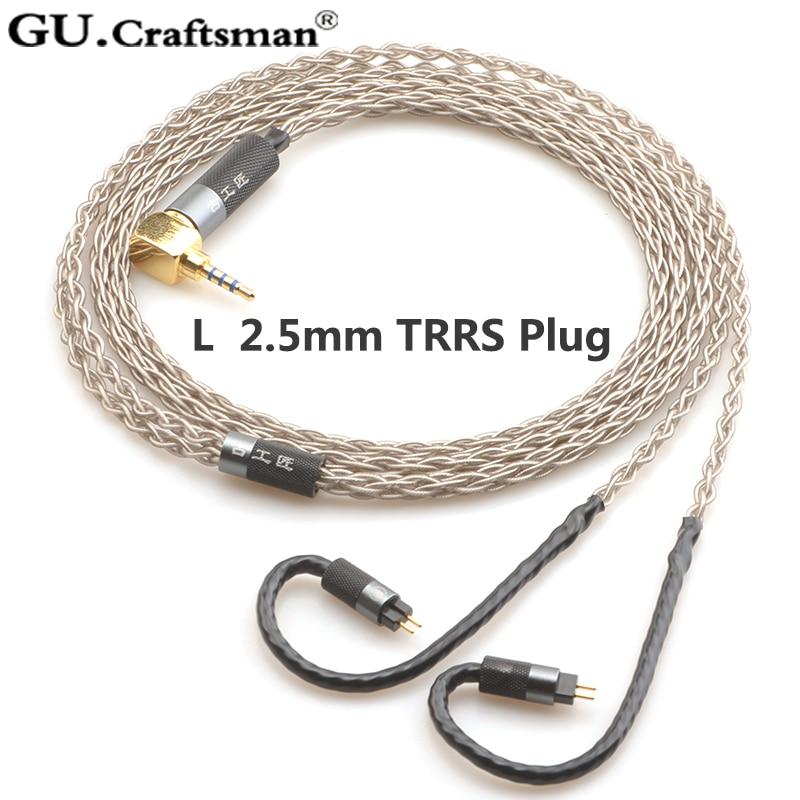 Premium 6N Silver Upgrade Cable for 2Pin IEMs - Compatible with 64Audio A12T/U12, TIA Fourte, Oriolus RE2000, Legend X, iSINE20, VE8 - Enhanced Audio for Audiophiles & Music Lovers