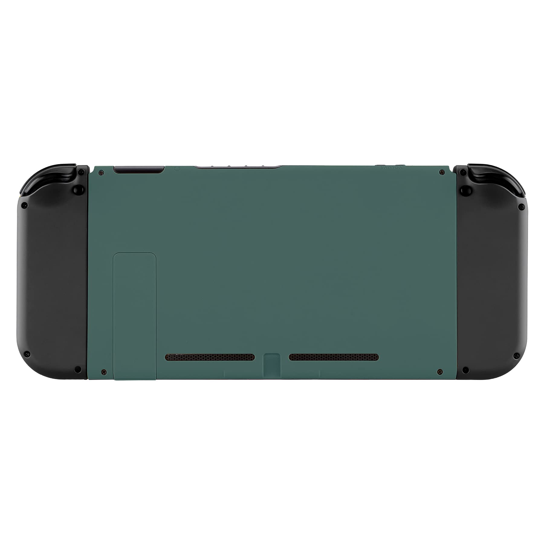 eXtremeRate Soft Touch Grip Pine Green Back Plate Replacement Shell Case for Nintendo Switch - DIY Housing Cover with Kickstand (JoyCon Not Included) | Perfect for Gaming Comfort & Console Protection