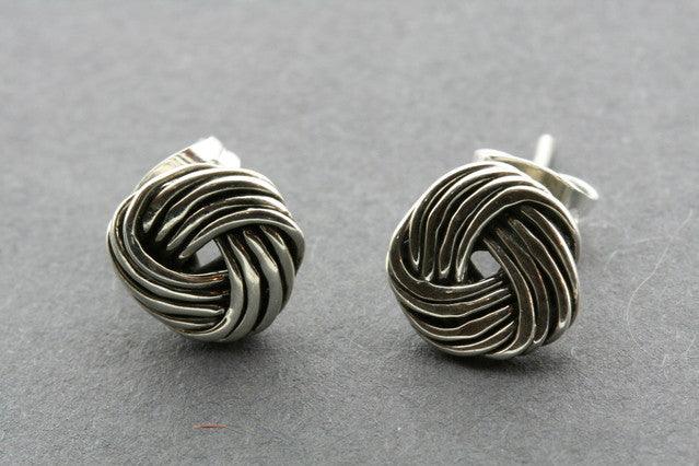 4 Strand Knot Stud Earrings for Women - Elegant Boho Jewelry for Everyday Wear & Special Occasions