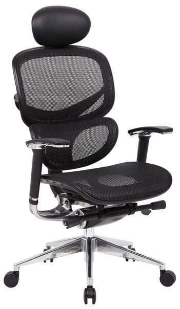 Boss High Back Ergonomic Mesh Office Chair with Adjustable Lumbar Support - Black [B6888 BK] for Home Office, Gaming & Workspace Comfort