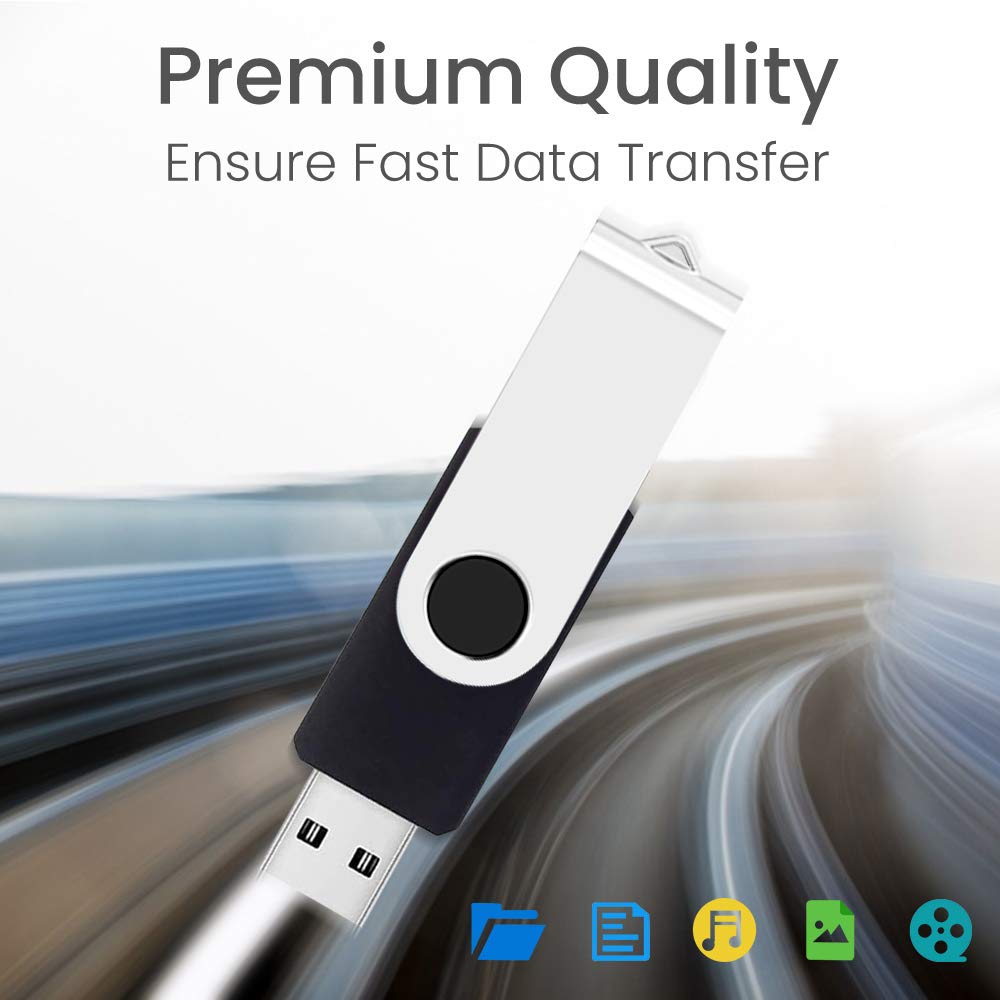 ABLAZE 128MB USB 2.0 Flash Drives 20-Pack with Lanyards - Bulk Storage for Office & School