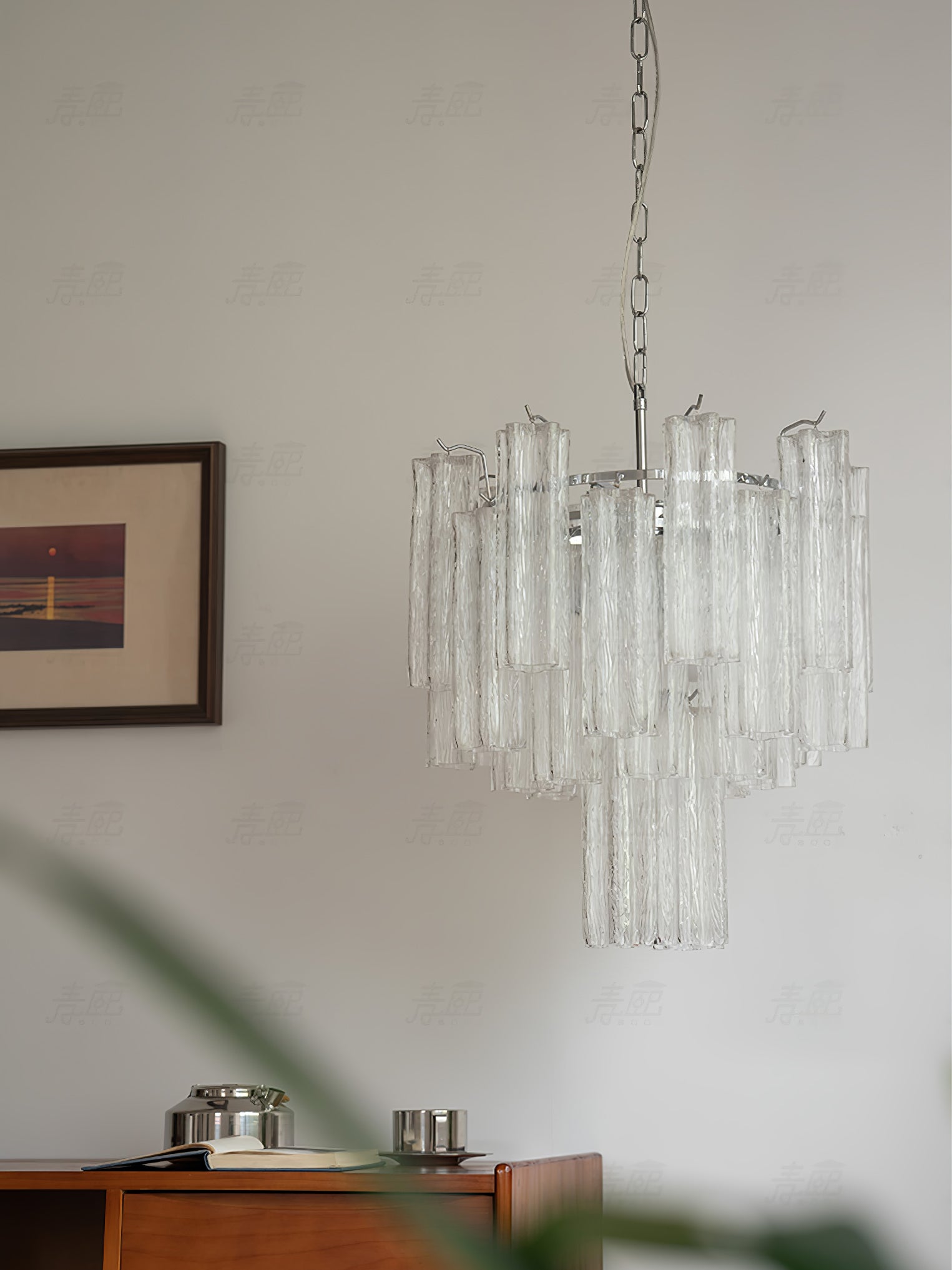 Addis Chandelier - Modern Crystal Ceiling Light Fixture for Dining Room, Living Room & Bedroom | Elegant Home Decor Lighting