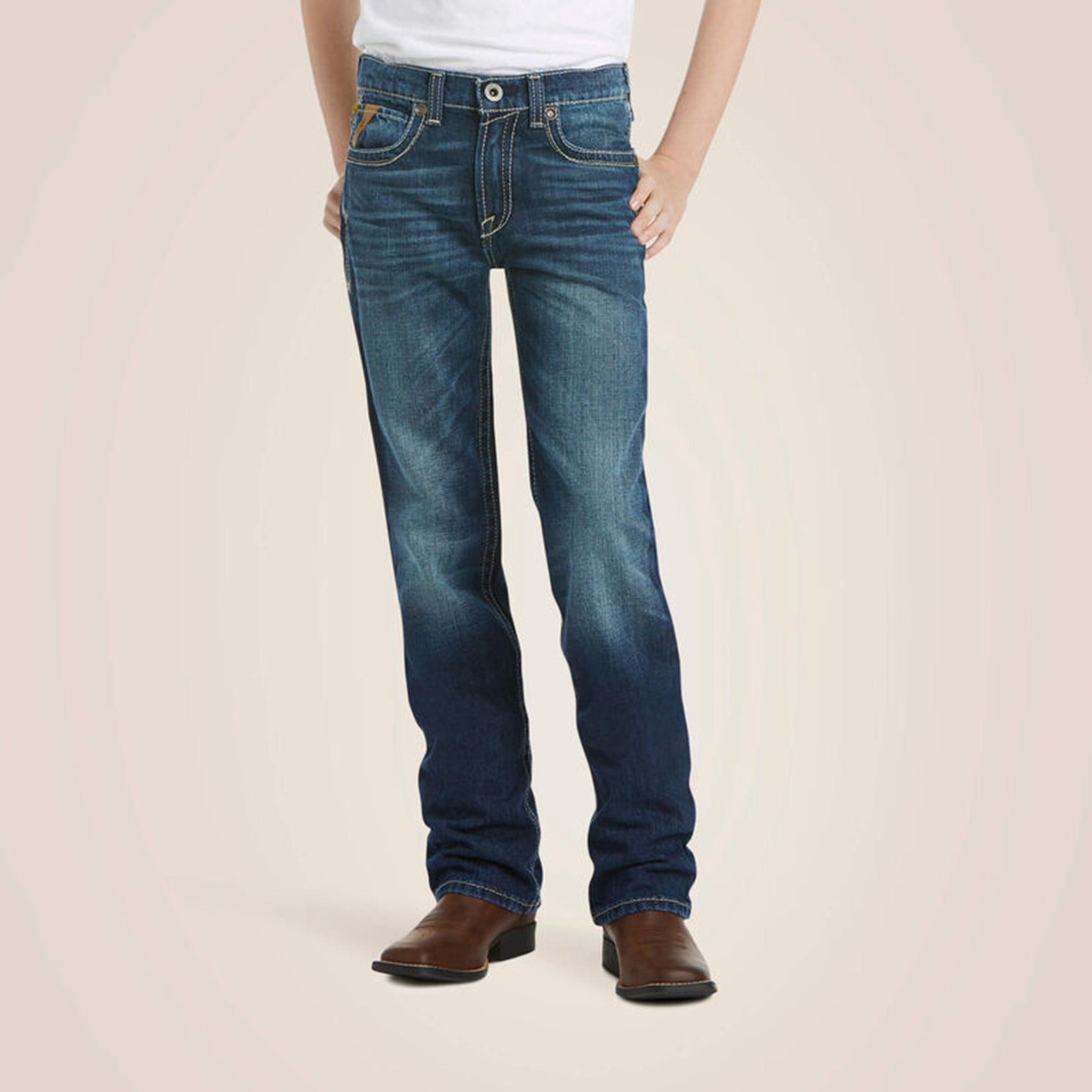 Ariat B5 Kids Slim Boundary Jeans - Durable Denim Pants for Boys & Girls - Perfect for School, Play & Outdoor Activities