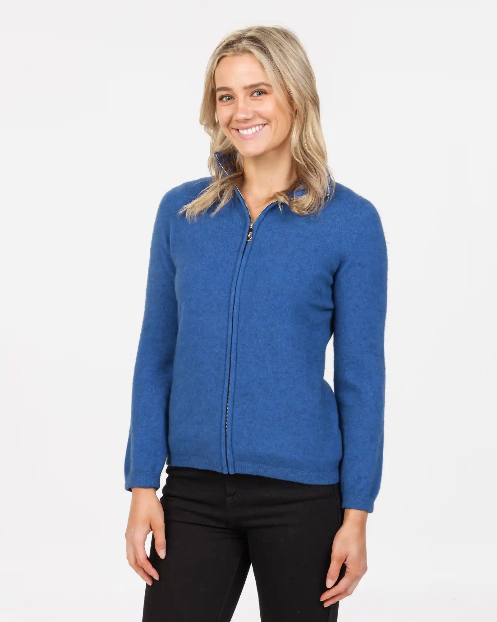 Cornflower Women's Lightweight Plain Zip Jacket - Casual Outerwear for Spring & Fall | NB485 | Perfect for Work, Travel & Everyday Wear