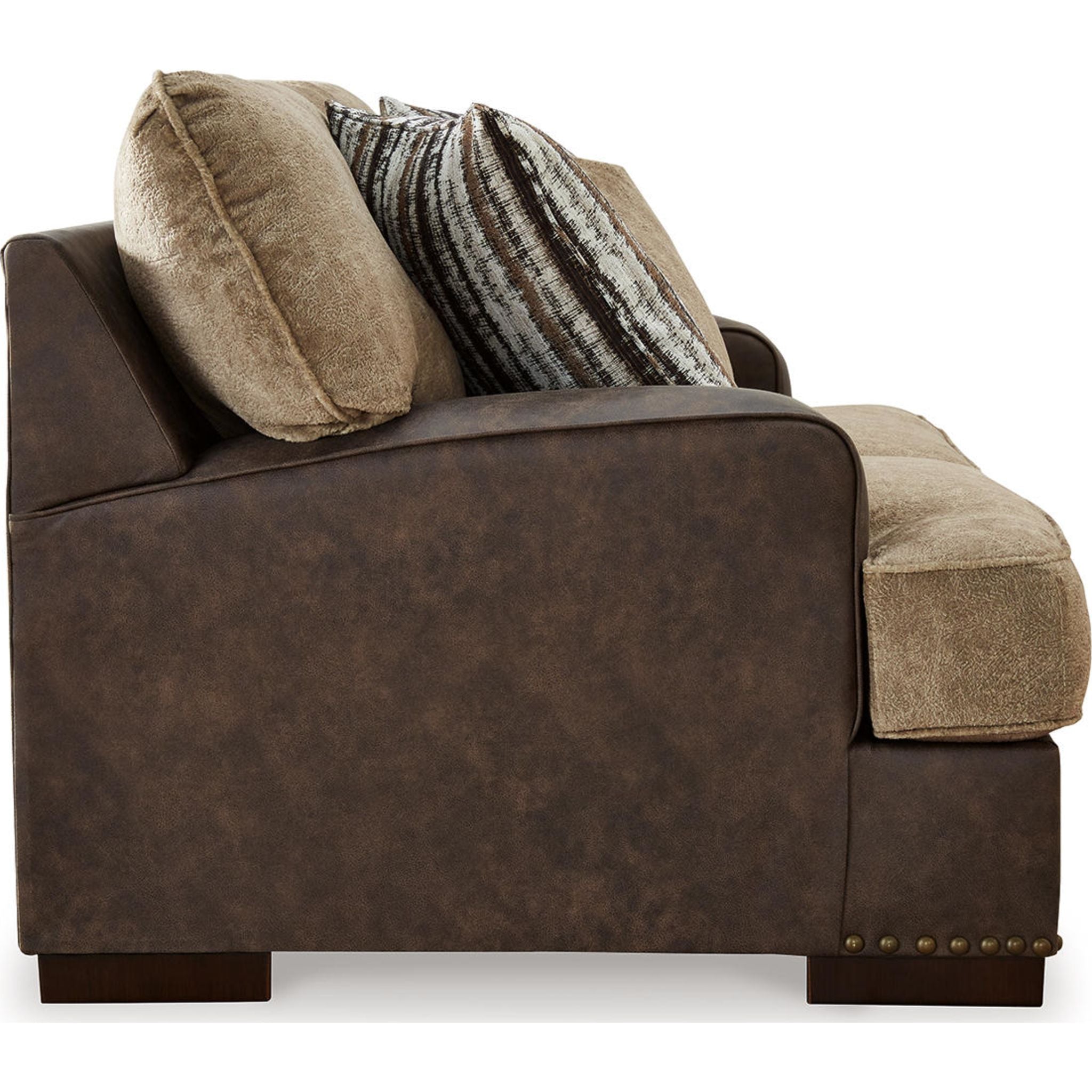 Comfortable Alesbury Loveseat in Chocolate Brown - Perfect for Living Room, Lounge, and Small Spaces
