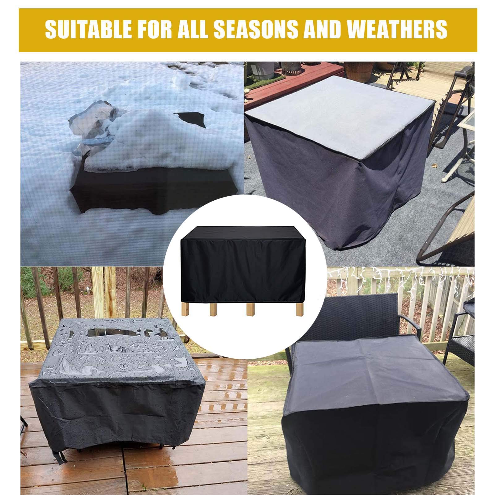 Waterproof 18x16x10 Inch Outdoor Patio Furniture Cover - All Weather Oxford Fabric, Tear-Resistant with Zipper & Carrying Handle - Perfect for Table, Chair & Sofa Sets - Ideal for Backyard, Garden & Poolside Protection