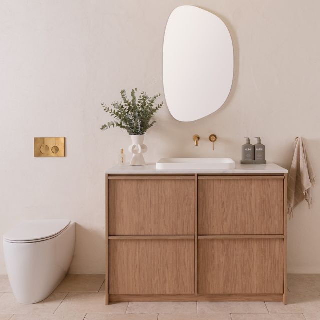 ADP Eli Floor Standing Vanity - Modern Bathroom Vanity with Sink & Storage | Perfect for Small Bathrooms, Powder Rooms & Master Bath Suites