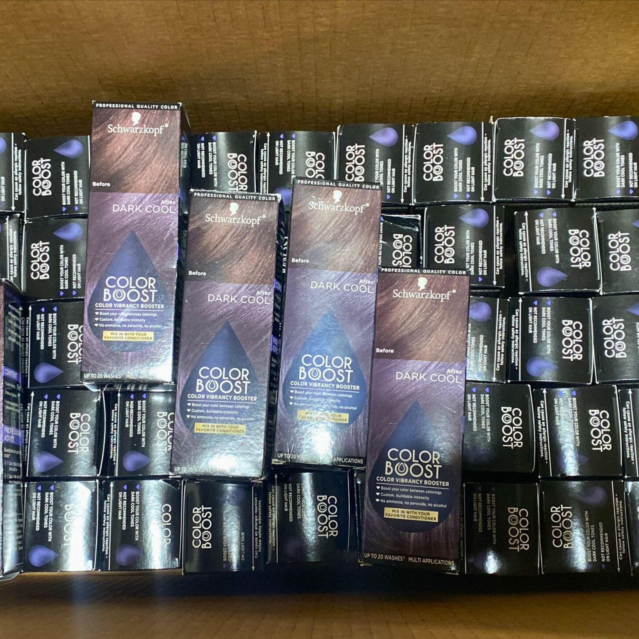 Schwarzkopf Color Boost Color Vibrancy Booster Dark Cool - 50 Pack | Hair Color Enhancer for Vibrant, Long-Lasting Color | Perfect for Salon Professionals & At-Home Hair Coloring