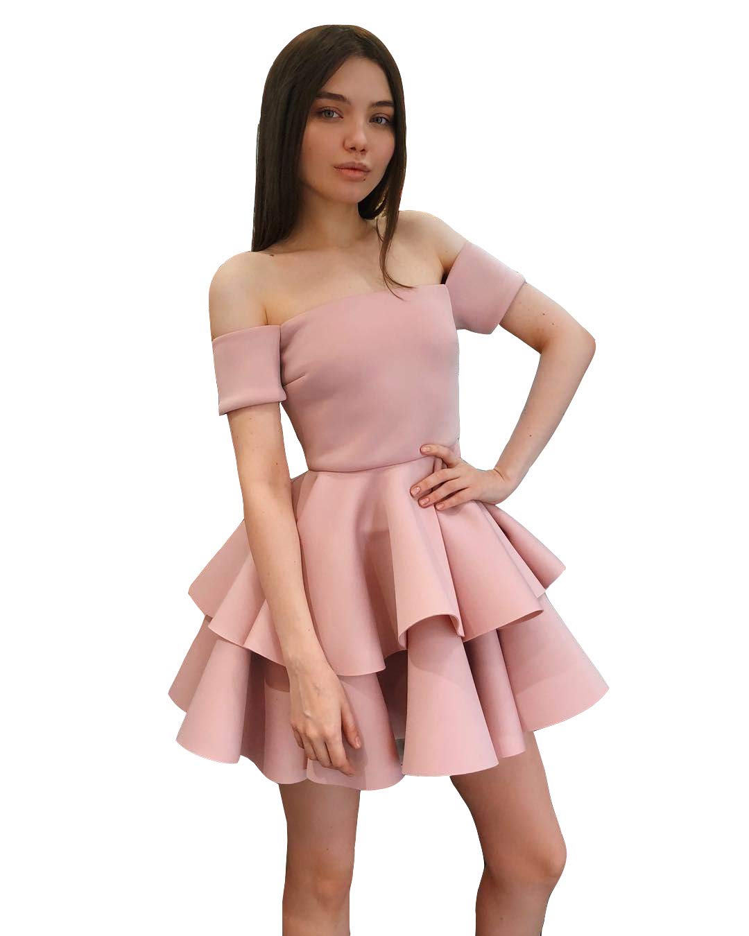 Emanni Women's Off Shoulder Short Homecoming Dress - Elegant Formal Prom Party Gown for Dances, Graduation & Special Occasions
