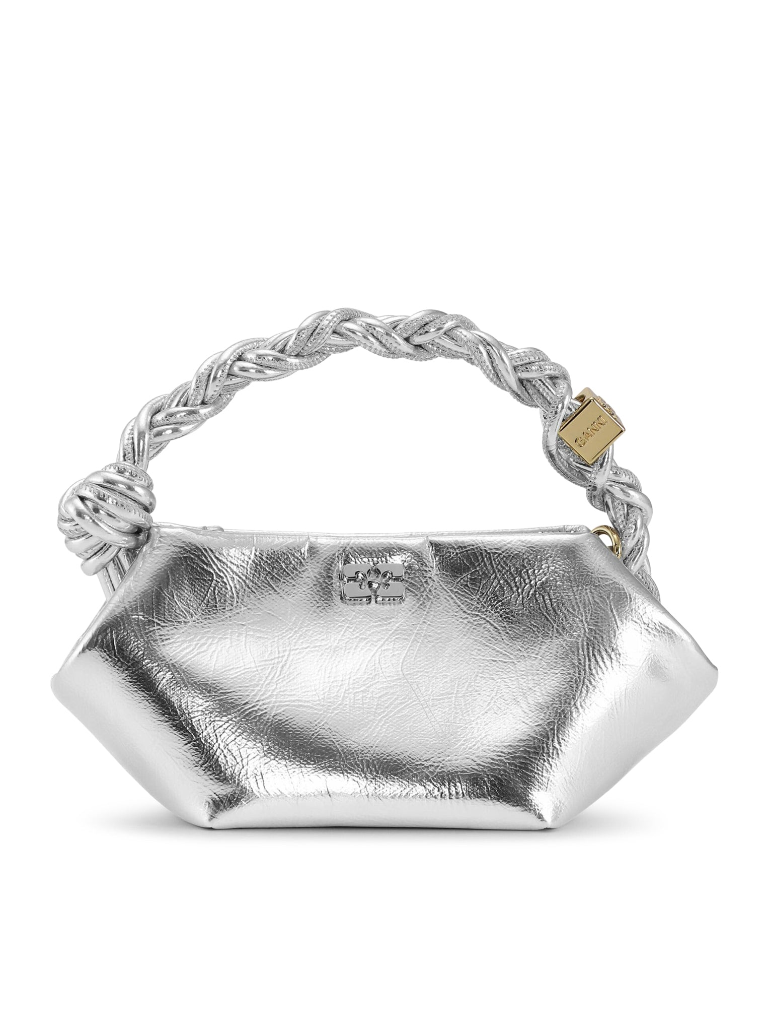 GANNI Mini Bou Bag in Metallic Finish - Stylish Crossbody Purse for Women | Perfect for Parties, Dates & Everyday Use