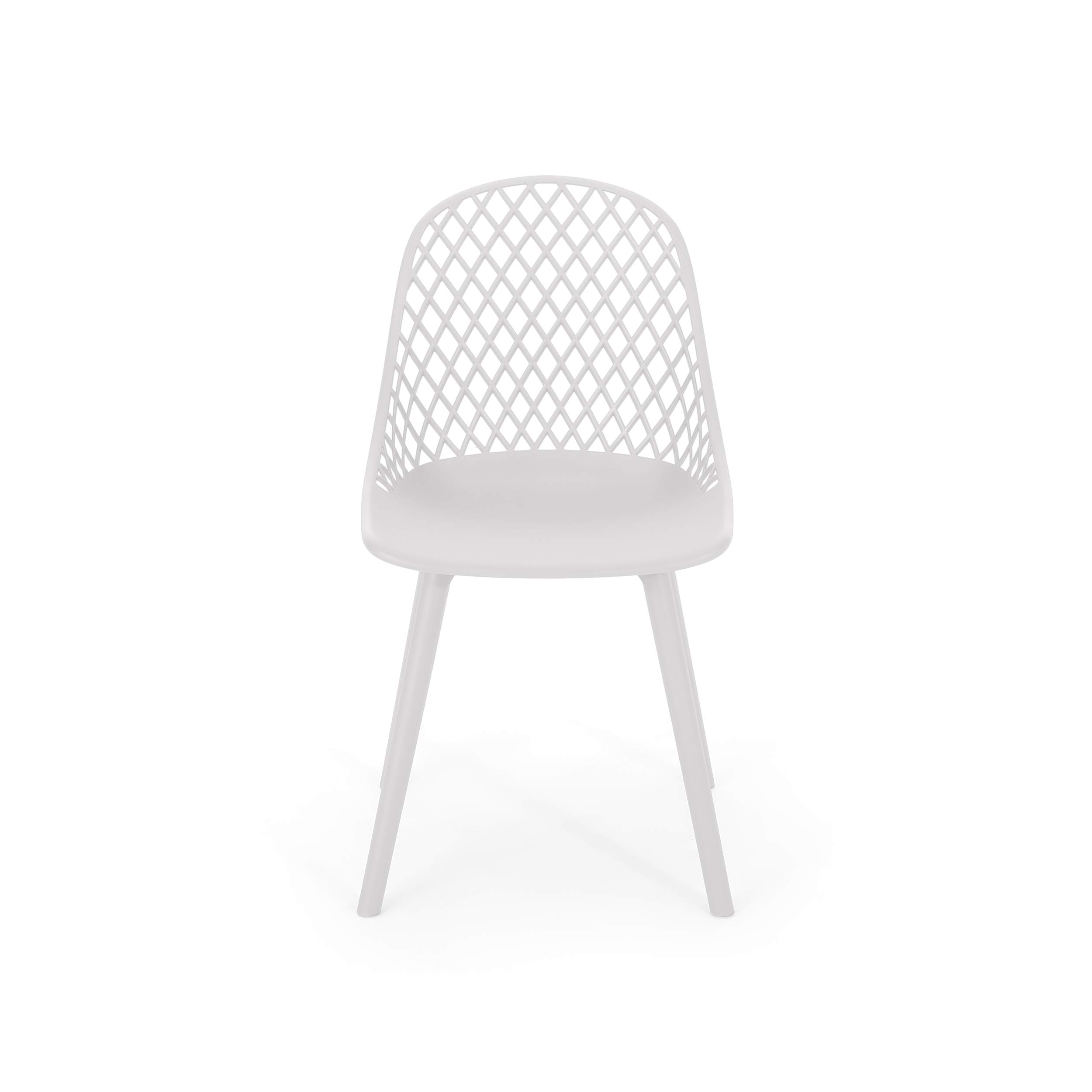 Christopher Knight Home Delora Outdoor Dining Chairs (Set of 2) - White Patio Furniture for Garden, Poolside & Backyard Dining