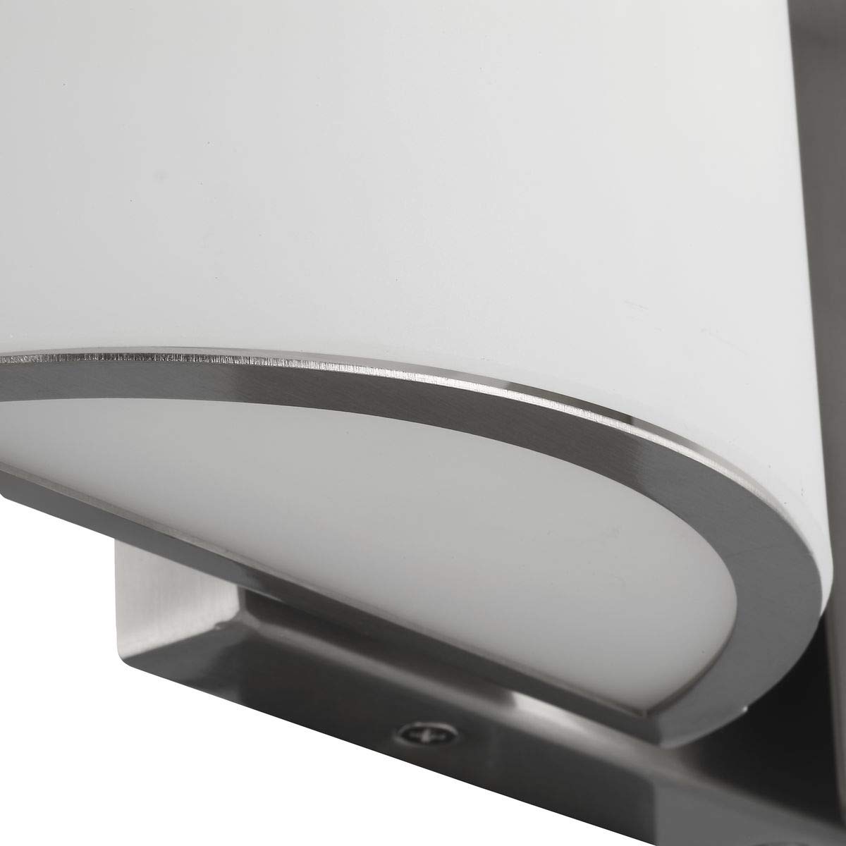 Progress Lighting Arch LED 2-Light Modern Bathroom Vanity Light with Etched Glass, Brushed Nickel Finish – Perfect for Contemporary Bathrooms and Powder Rooms