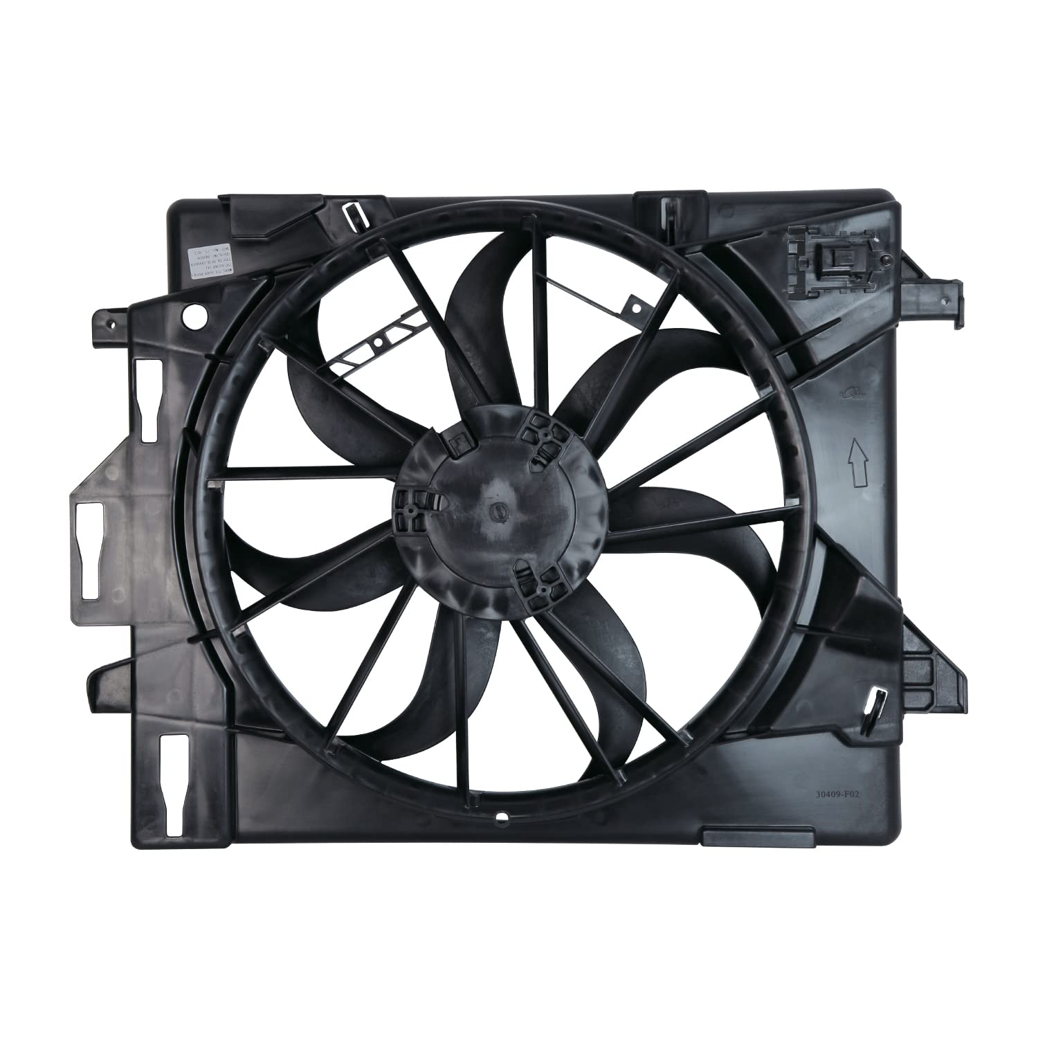 TYC 621860 Cooling Fan Assembly Replacement for 2008-2016 Dodge Caravan & Grand Caravan - Engine Cooling System Part for Improved Performance & Overheating Prevention