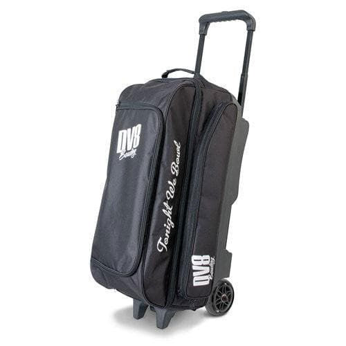 DV8 Freestyle Triple Roller Black Bowling Bag - Heavy Duty 3 Ball Rolling Bowling Bag for Men & Women - Perfect for League Play, Tournaments & Practice Sessions