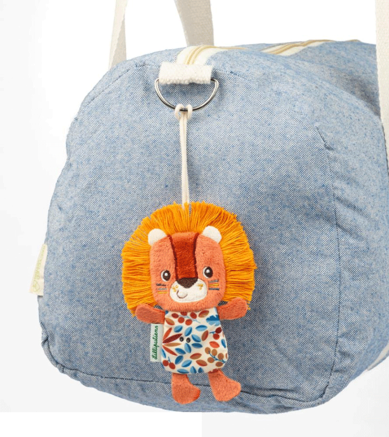 Lilliputiens Jack the Lion Luggage Tag - Cute Animal Travel Accessory for Kids Suitcases & Backpacks - Perfect for Airports, School Trips & Family Vacations
