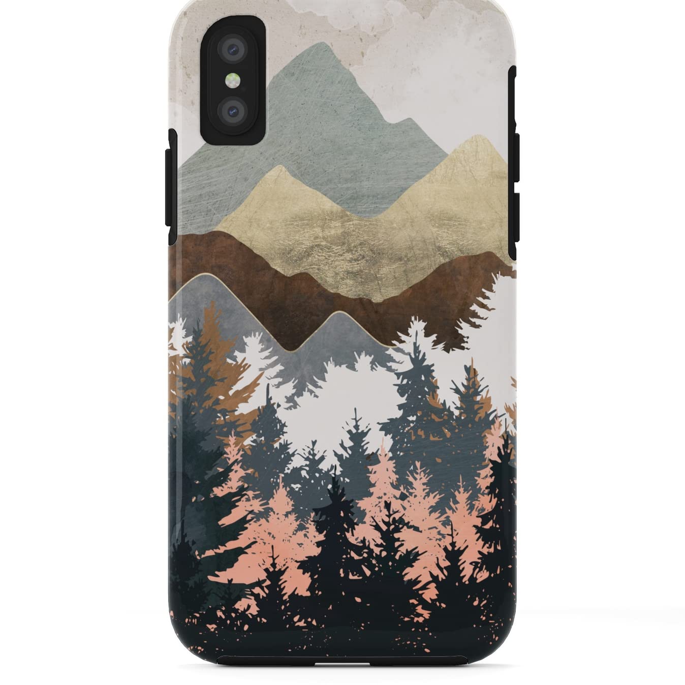 Forest View by Spacefrogdesigns iPhone Xs Tough Case - Durable Protective Phone Cover with Nature Art Design - Perfect for Outdoor Adventures & Daily Use