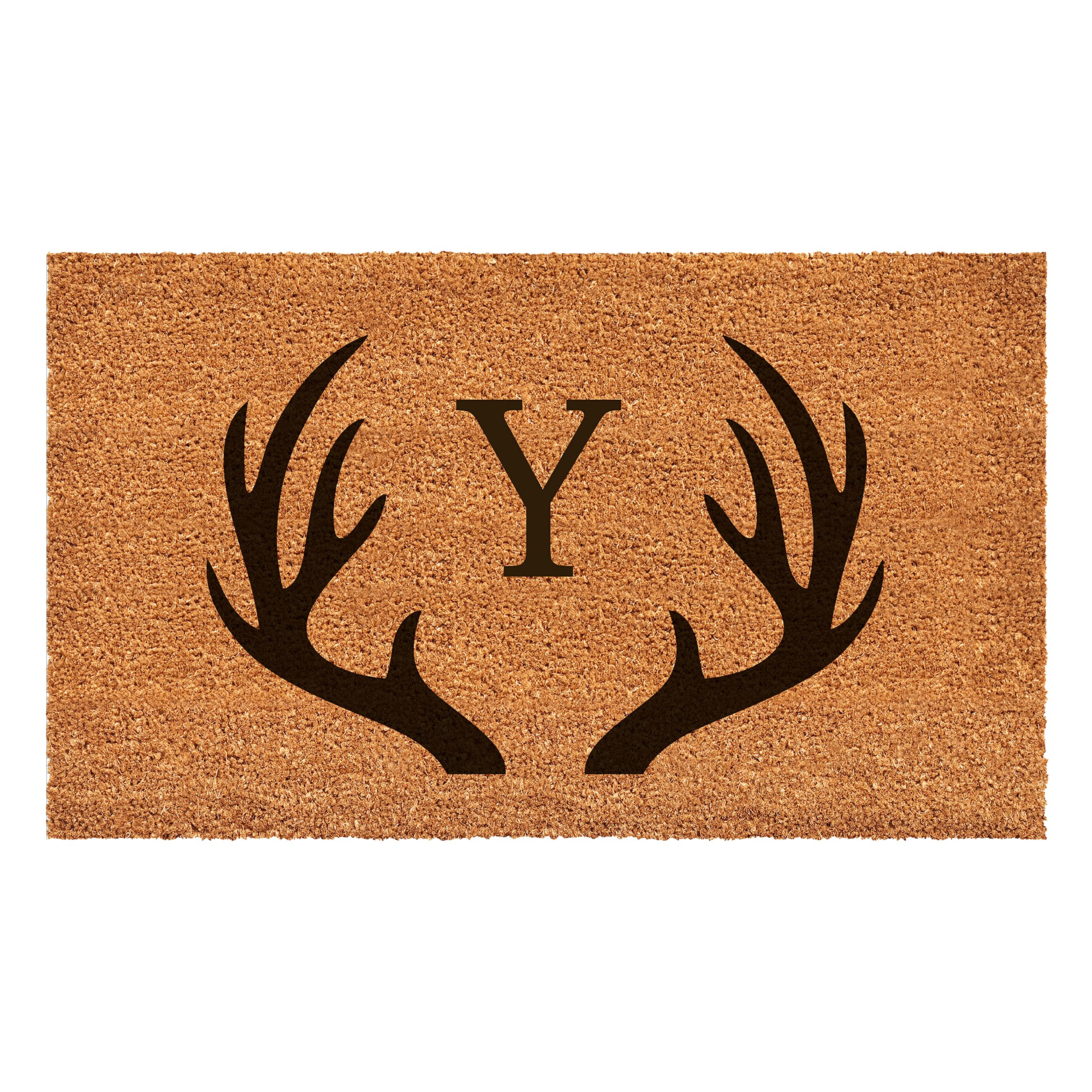 Calloway Mills 108803048 Antler Monogram Doormat, 30