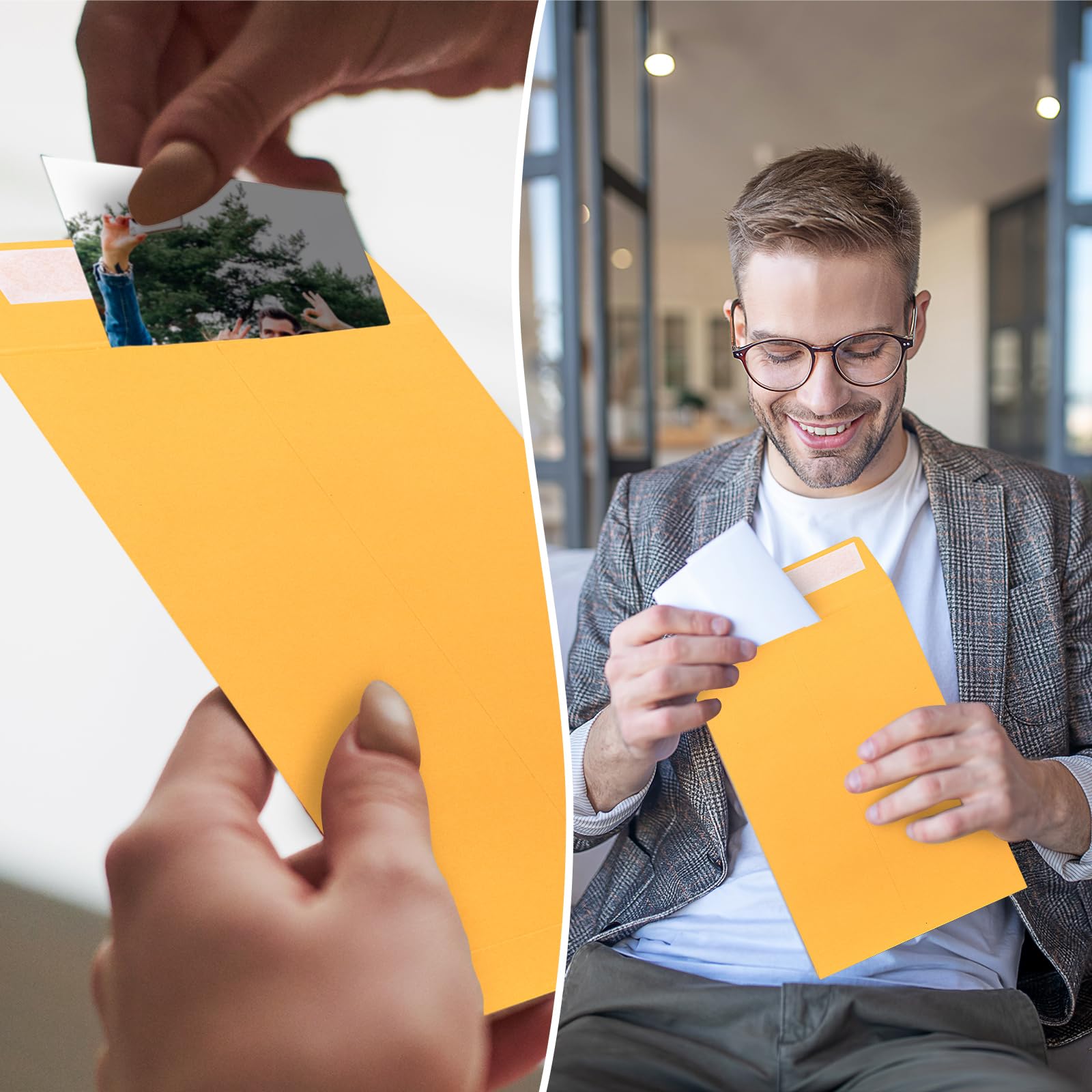 6x9 Self Seal Envelopes 50 Pack - Manila Mailing Envelopes for Photos, Cards, Documents | Perfect for Business Mailings, Wedding Invitations & Office Use