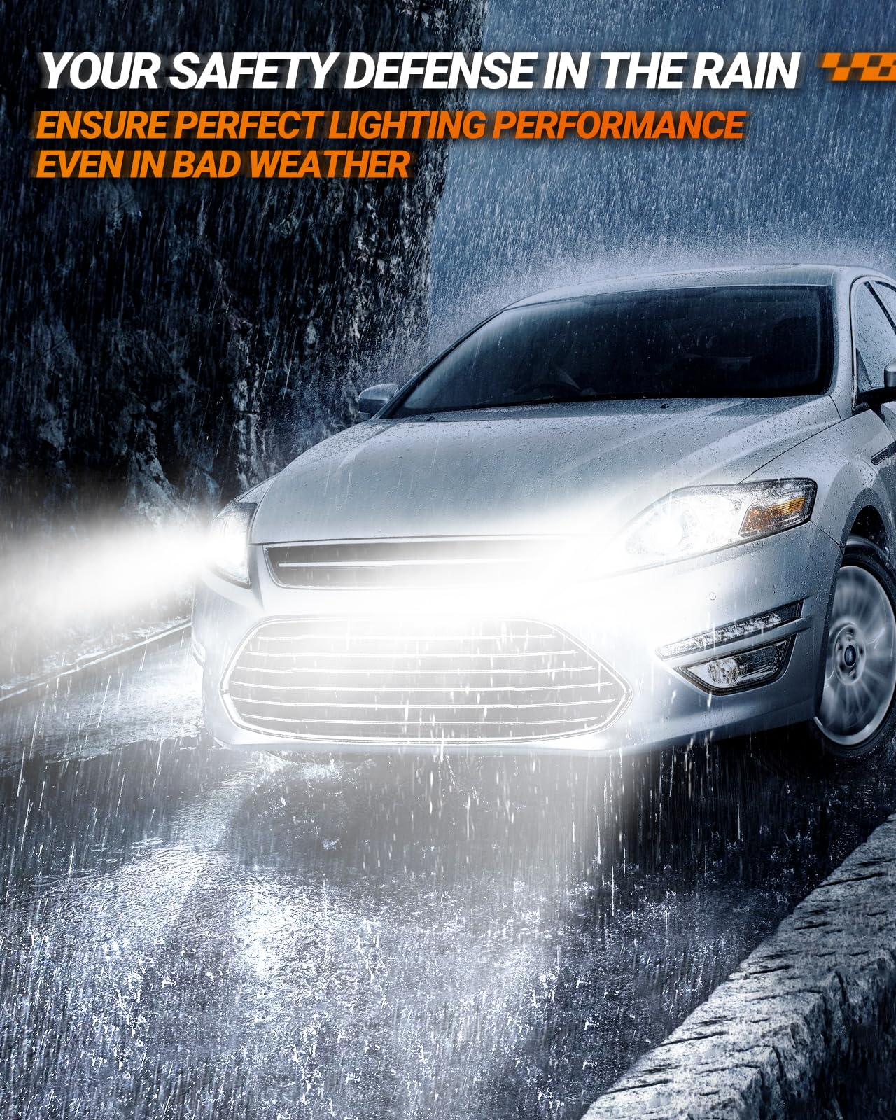 SEALIGHT H11 H8 H9 LED Fog Light Bulbs - 55,000LM Super Bright Cool White 6000K with Cooling Fan - Plug and Play Replacement for Cars, Trucks, SUVs - Perfect for Night Driving and Bad Weather Conditions (Pack of 2)