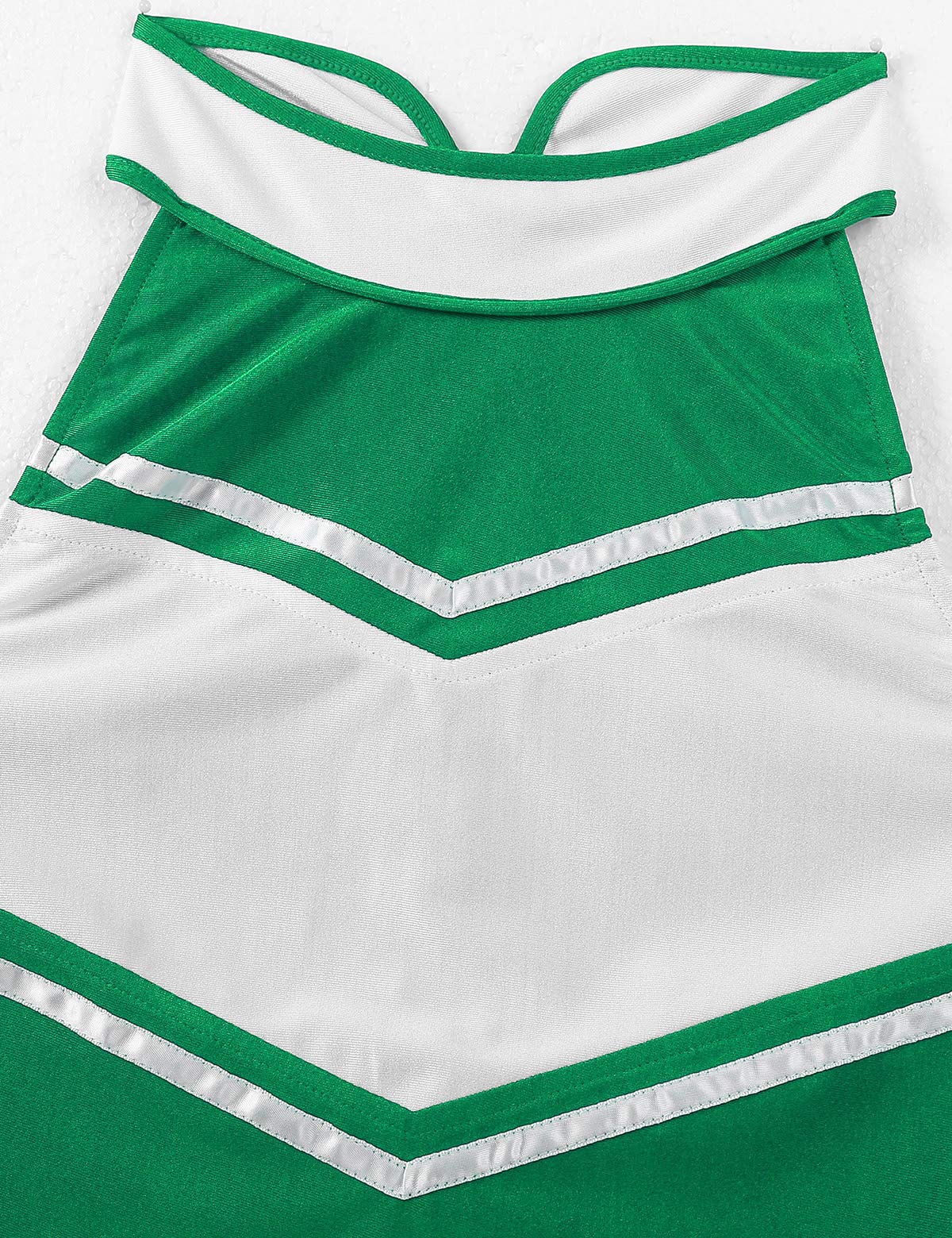 Cheerleader Costume for Women - 2Pcs Cheerleading Uniform Set with Crop Top & Pleated Skirt | Roleplay, Cosplay, Halloween, Dance Performance, Cheer Competition Outfit