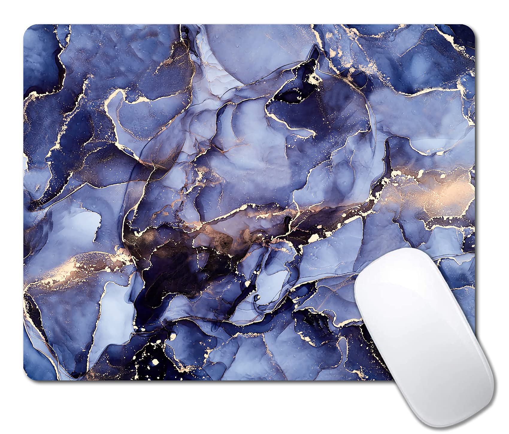 IMAYONDIA Gold Marble Mouse Pad - Non-Slip Rubber Base Gaming Mousepad with Galaxy Design for Laptop & PC - Perfect for Office, Gaming & Home Workspace Decor