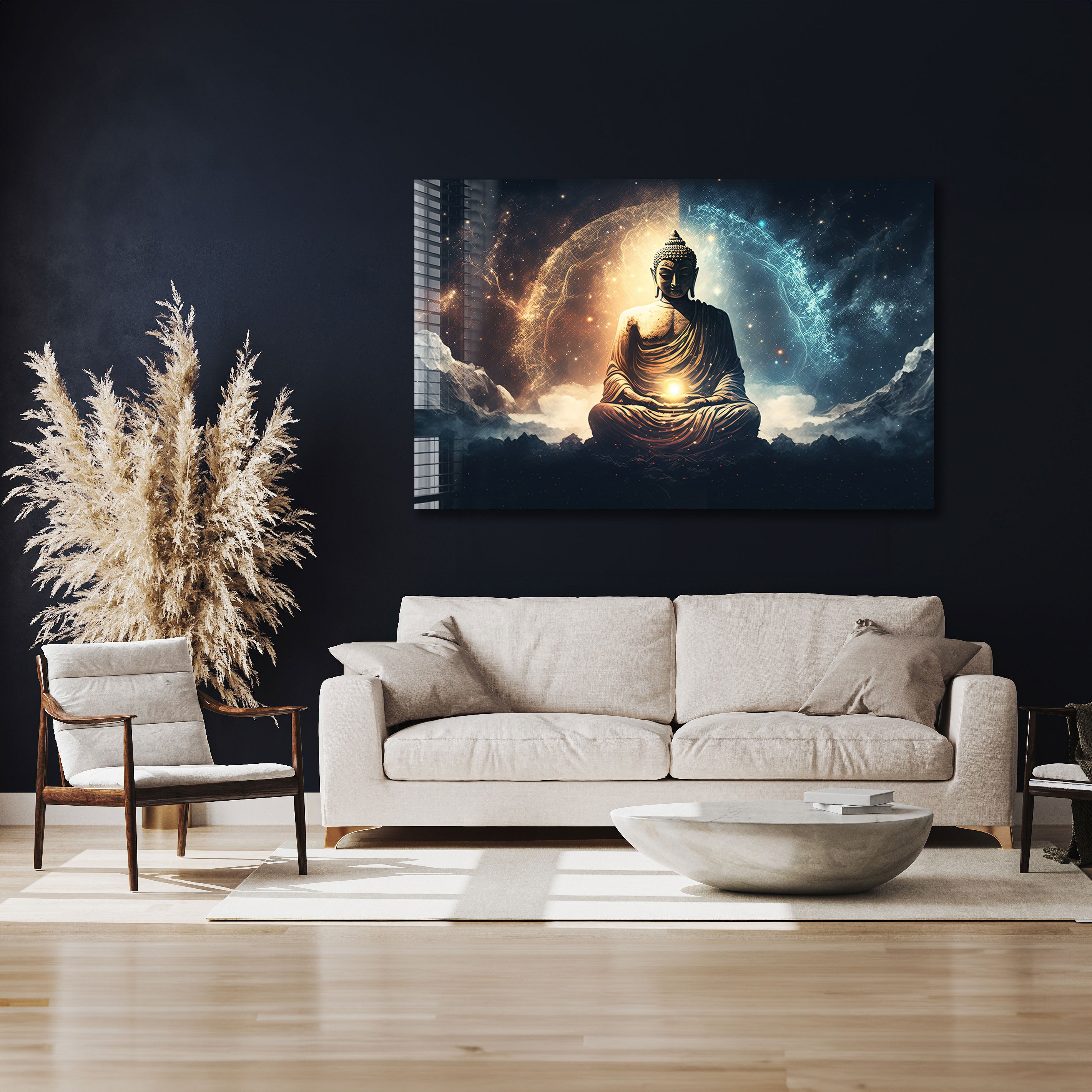 Buddha Statue for Home Decor - Meditation & Enlightenment Sculpture for Yoga, Zen Garden & Spiritual Spaces