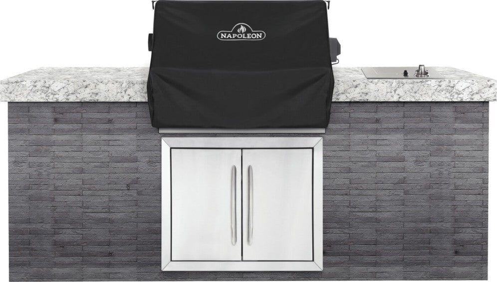 Napoleon Pro 500 & Prestige 500 Built-In Grill Cover 61501 - Heavy Duty Weatherproof Protection for Outdoor Gas Grills - Perfect for Backyard BBQs, Patio Cooking, and Tailgating Parties