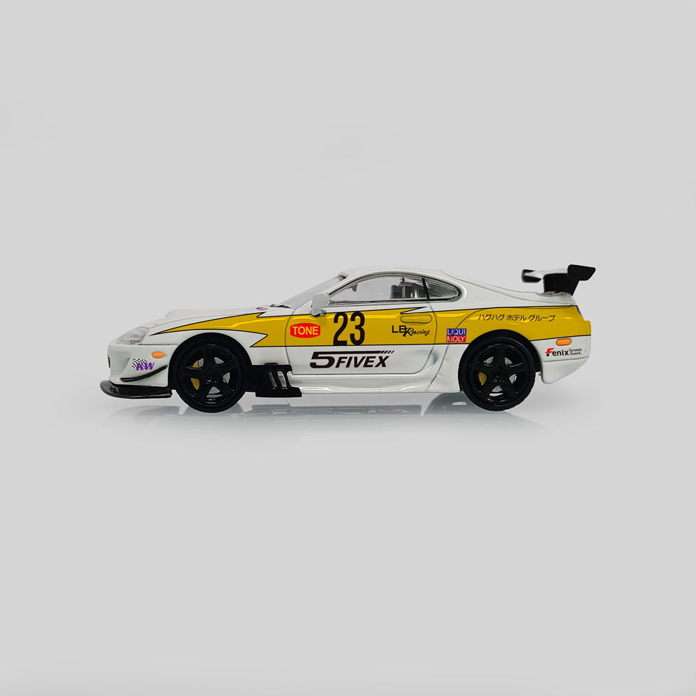 1:64 Scale Toyota Supra A80 Diecast Model Car - Customized Collectible Toy for Adults, Miniature Vehicle Display, Perfect Gift for Car Enthusiasts | Ideal for Home Office Decoration, Hobby Collections & Birthday Presents