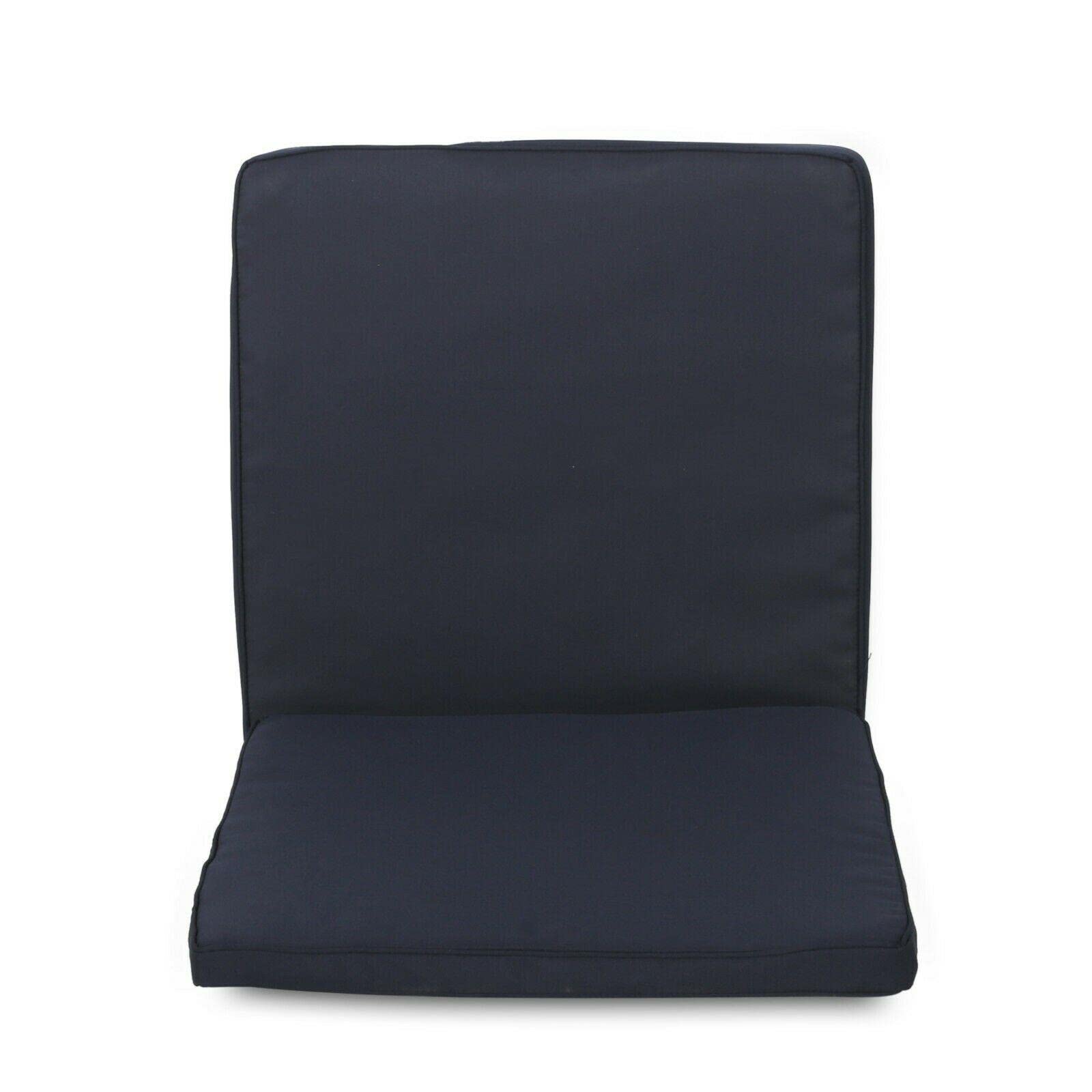 Premium Outdoor Fabric Club Chair Cushions (Set of 2) - Water-Resistant Patio Seat Cushions with Ties - Comfortable Chair Pads for Garden, Deck, Poolside & Car Travel Accessories - Perfect for Relaxing Outdoors