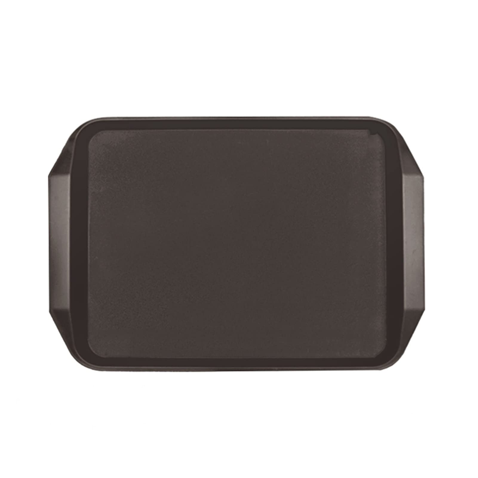 10-Piece Black Rectangular Plastic Serving Trays - Farmhouse Style Snack & Breakfast Platters for Kitchen, Dining, and Party Use | Durable Food Trays for Home Decor & Entertaining
