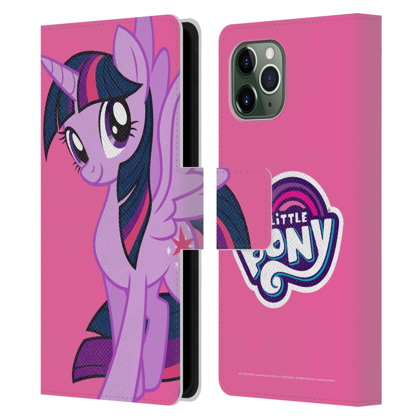 Officially Licensed My Little Pony Twilight Sparkle Leather Wallet Case for Apple iPhone 11 Pro - Slim Book Style Cover with Character Art - Perfect for Fans, Collectors & Everyday Use