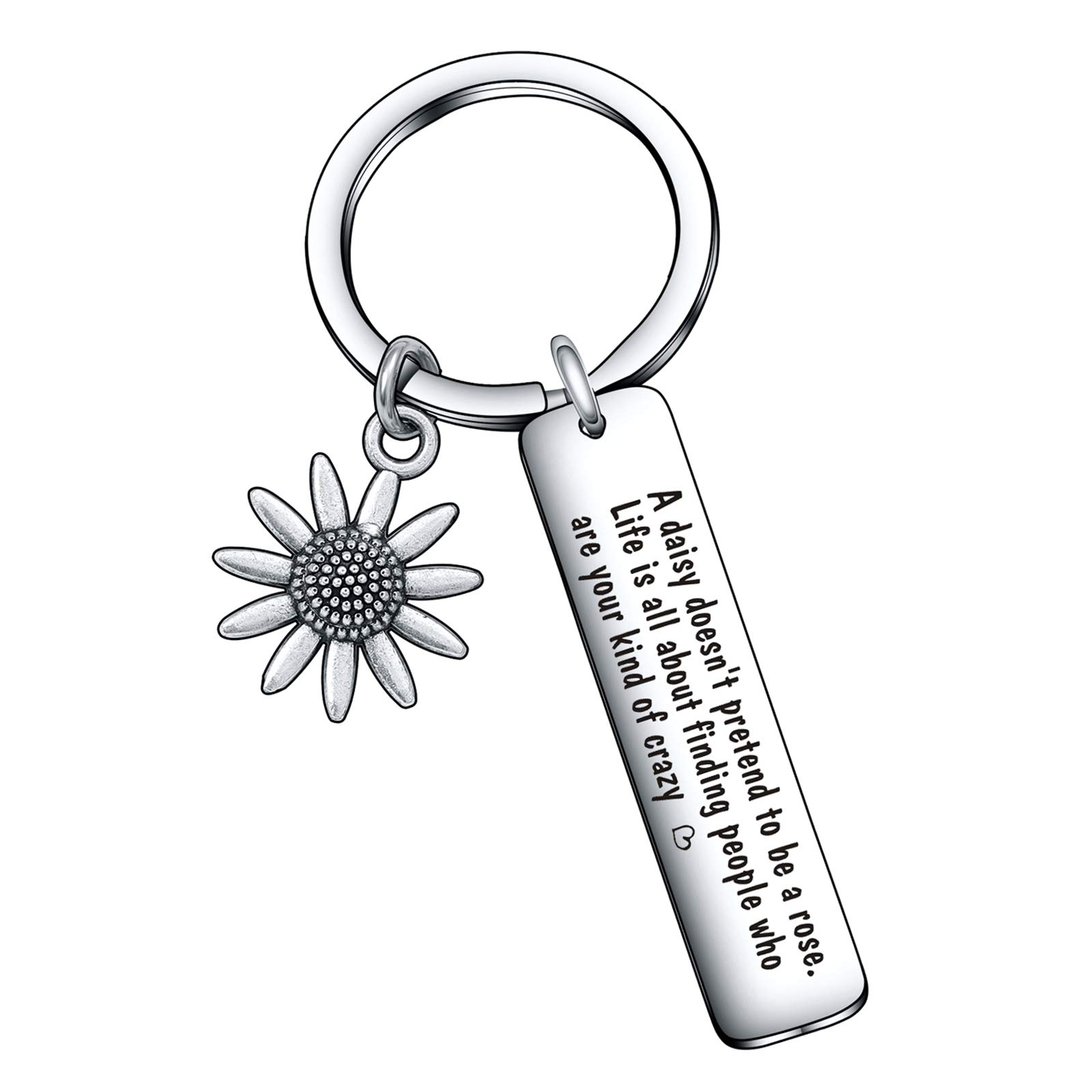 De&ai Best Friend Jewelry - BFF Keychain, Inspirational Friendship Keychain, Coworker & Cousin Gifts, Besties Jewelry for Birthday, My Tribe Gift for Everyday Carry