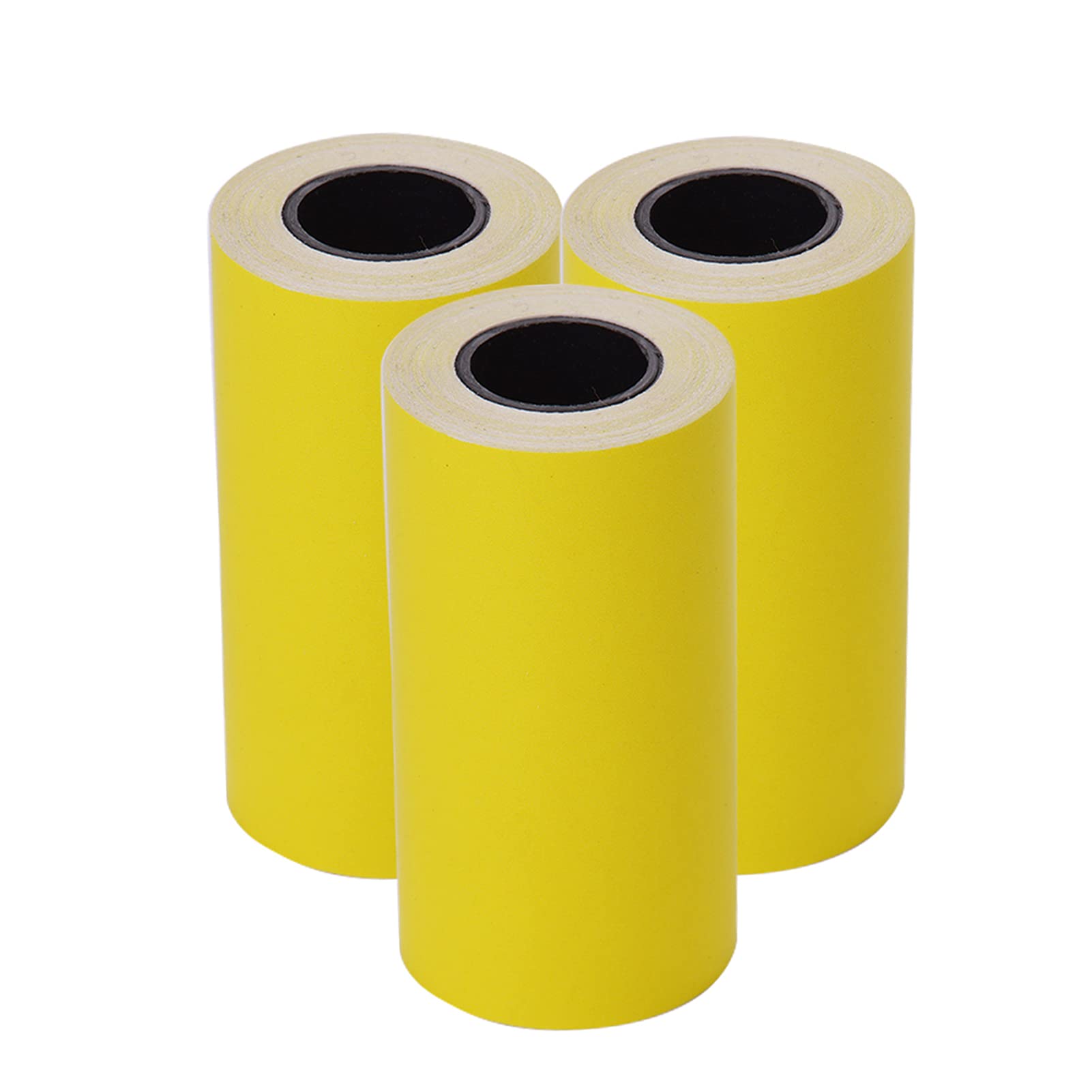 Printable Color Sticker Paper Roll - Direct Thermal Self-Adhesive Paper (5730mm/2.17x1.18in) for PeriPage A6 Pocket & PAPERANG P1/P2 Mini Photo Printers - 3 Rolls - Perfect for Labeling, Crafts & Small Business Packaging
