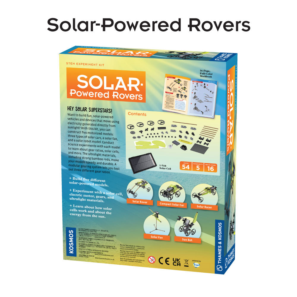 Fun & Educational Engineering 3-Pack: Ultralight Airplanes, Rubber Band Racers & Solar Powered Rovers - STEM Learning Toys for Kids Ages 8-12 - Perfect for Science Fairs, Classroom Projects & DIY Engineering Activities