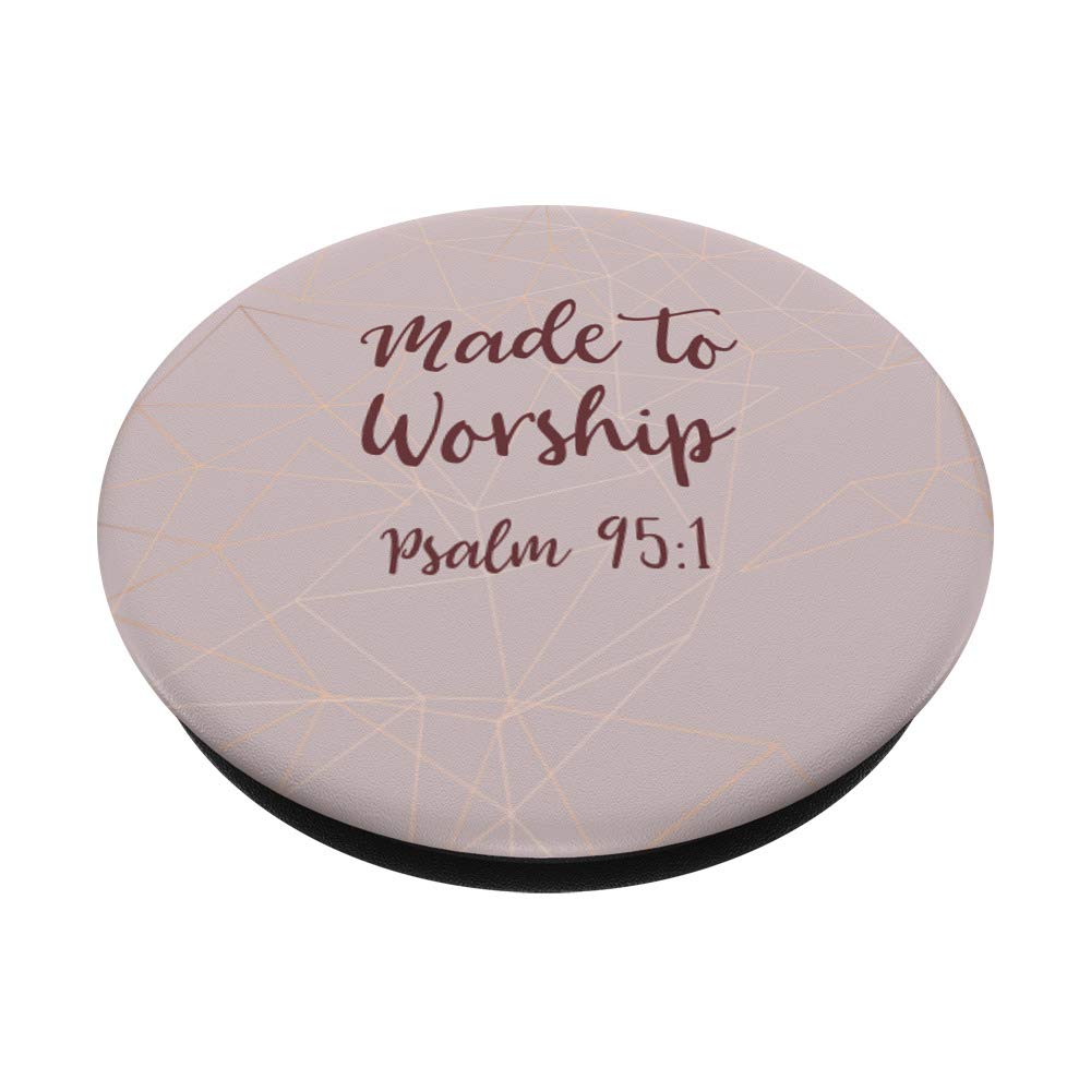Made To Worship Psalm 95:1 - Inspirational Christian Gift for Women & Kids - Perfect for Bible Study, Church Events & Faith-Based Home Decor