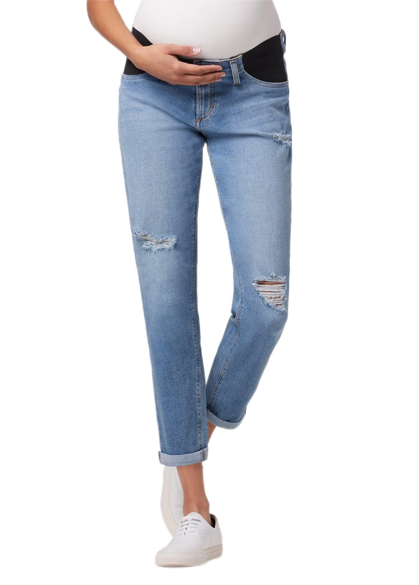 Joe's Women's The Bobby Boyfriend Maternity Jeans - Comfortable Stretch Denim for Pregnancy | Perfect for Casual Wear, Work & Everyday Outfits