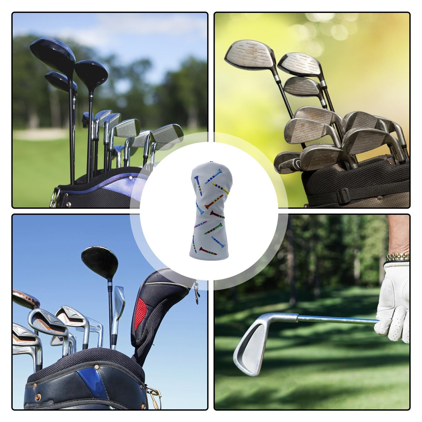 Premium Golf Headcovers for Drivers & Putters - Customizable & Personalized Golf Club Protectors - Trendy Golf Accessories for Men, Women & Teens - Perfect for Course Play, Practice & Gift Giving