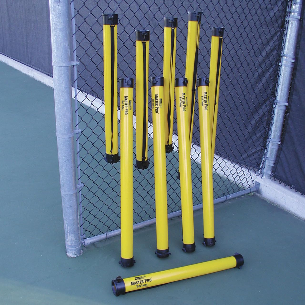 Tennis Ball Tube with Shoulder Strap - 15 Pro Tennis Balls for Easy Pickup & Storage | Perfect for Tennis Practice, Coaching & Training Sessions